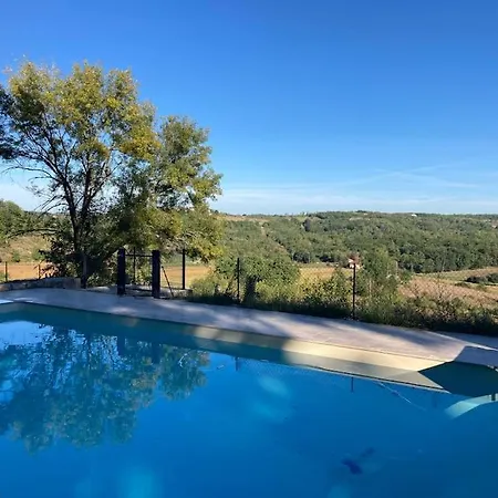 Сasa de vacaciones Caramel - Piscine - Vue Fargues (Lot)